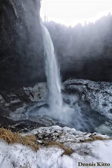 Icy Helmcken Falls in December. 