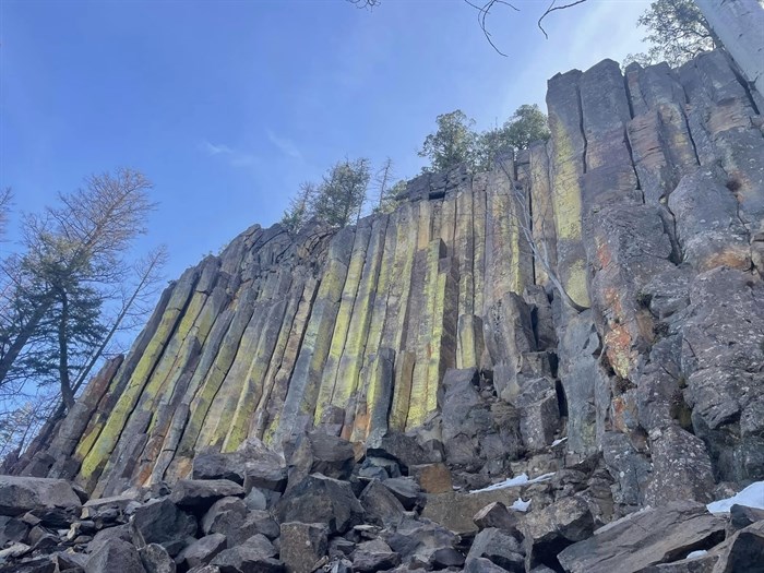 The Aberdeen Columns are on the Aberdeen Plateau near Vernon.