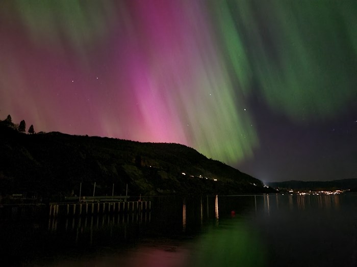A submitted photo of the northern lights.