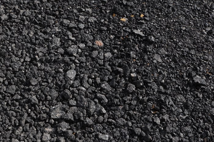 A close-up of the RAP – a mix of fine milling and chunks of old pavement – covers a road located within Neskonlith Indian Reserve number two on May 15, 2024.
