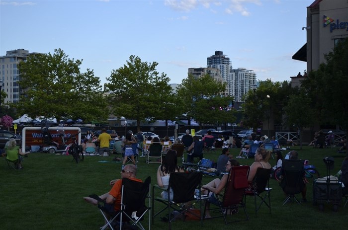 Music fans eavesdropping on Rock the Lake from Waterfront Park on July 14, 2024. 