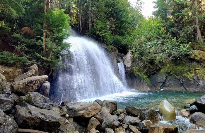 Rainbow Falls in Whistler is pictured in summer, 2024. 