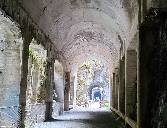 The Othello Tunnels are located in Coquihalla Canyon Provincial Park. 