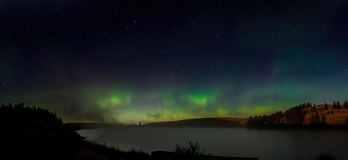 The sky was lit up with stars and Northern lights in Kamloops in September. 