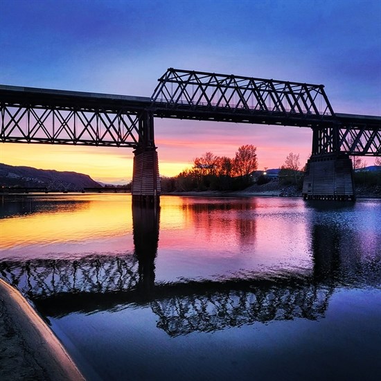 This stunning photo of Kamloops' Red Bridge was snapped in 2022.