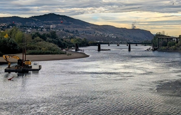 Cleanup crews are keeping Pioneer Park closed as they work around the salmon return in the South Thompson river.