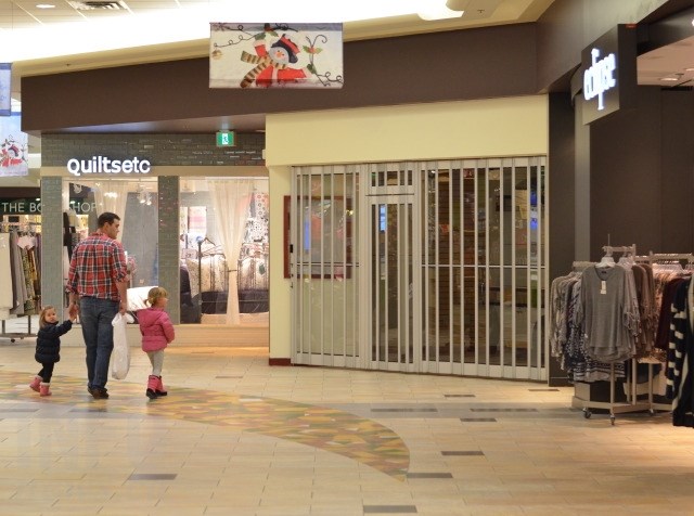 Vacant space next to the Eclipse store in the Village Green Mall. 