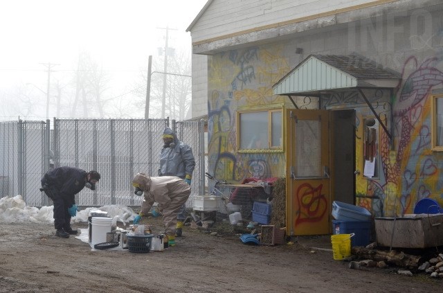 The RCMP clandestine lab unit out of Vancouver spent part of Thursday and Friday investigating a suspected chemical drug lab. 