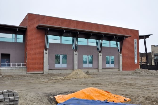 New site for Innovation Centre at Doyle and Ellis, the epicentre for downtown construction this summer.