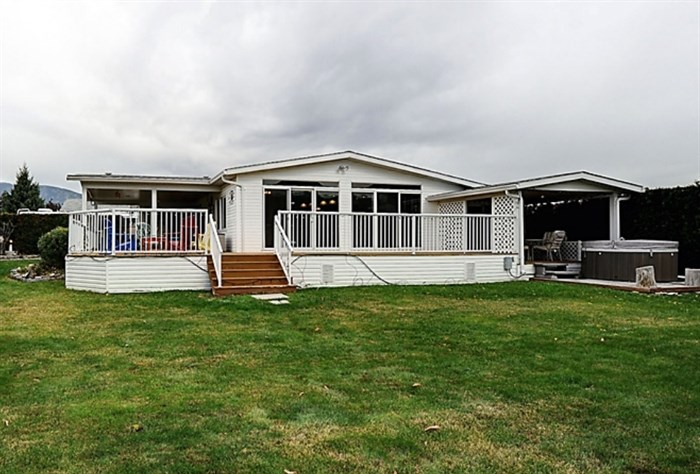 Ross Arnott and Ed Schneider's manufactured home in the Jubilee Mobile Home Park is pictured in this contributed photo.