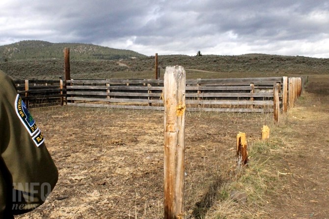 The posts from the corral were cut down and used as firewood.