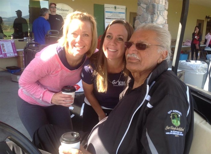 Dr. Gur Singh at the annual invitational golf tournament named for him.