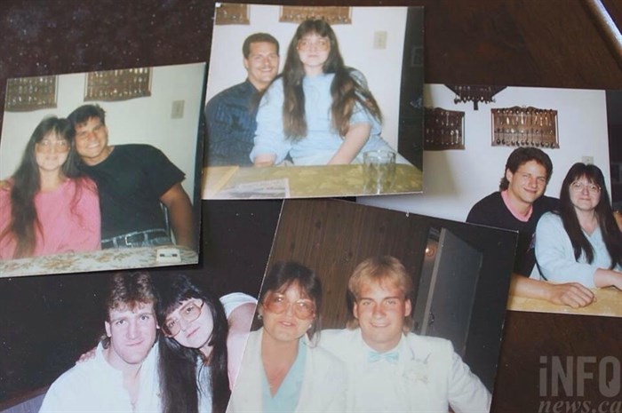 (Clockwise from top left to bottom) Rubel with Pittsburgh Penguin Mark Kokachowski, Pat Mangold, Dave Scyzowski, Rob Brown and Warren Babe. All but Brown were billets in the Rubel home. She still keeps in touch. 