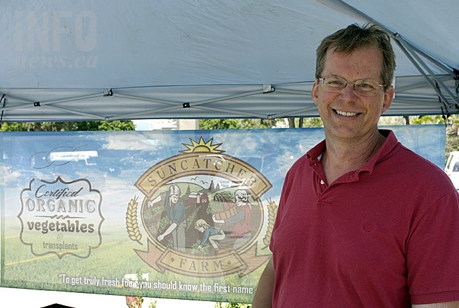 Tony Cetiniski of Suncatcher Farm says he was able to plant his vegetables weeks earlier this year but is still worried about water later in the year.