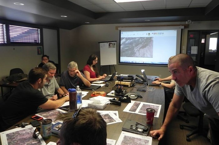 Search and rescue crews took part in a cold case search May 31. The planning group spent about 100 man-hours preparing for the search.