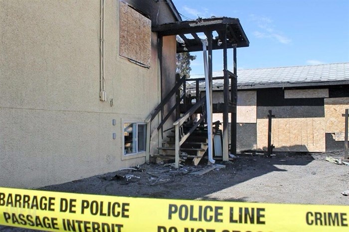 The building remains blocked off by police tape while Kamloops Fire Rescue continues its investigation into what caused the fire. 