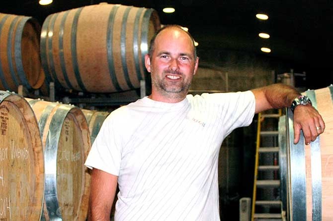 Foxtrot Vineyards winemaker Gustav Allander. 