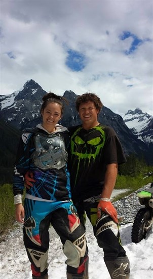 Florian Chapman with his wife Jillian. 