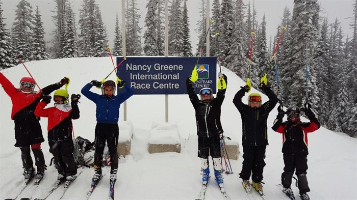 Nitehawk Alpine Ski Team from Grand Prairie, Alta., enjoying their pre-season training at Sun Peaks this week.