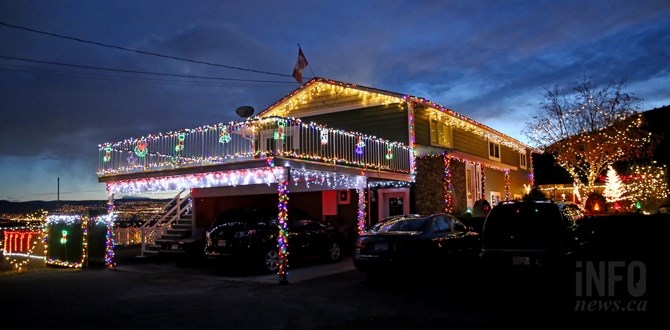 The home of Grant and Jacki Andersen at 899 Ida Ln., fully decorated for Christmas.