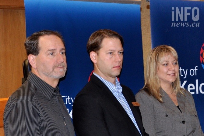 Coun. Luke Stack (from left) Coun. Tracy Gray and Coun. Brad Sieben.