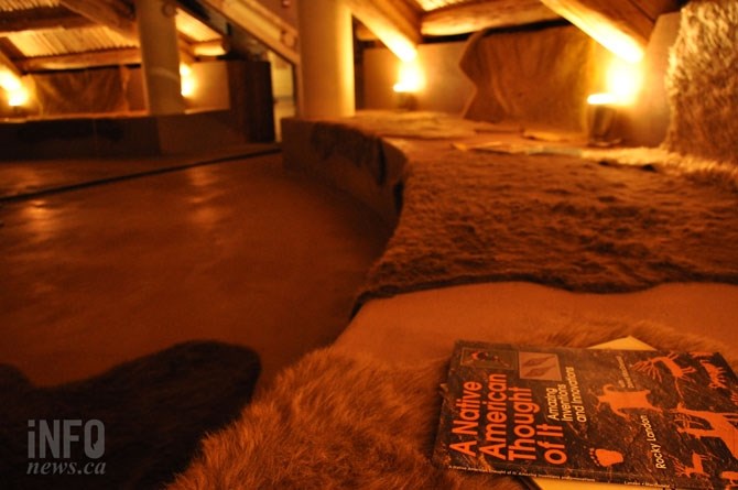 The inside of the new winter house at the Kelowna Heritage Museum. 