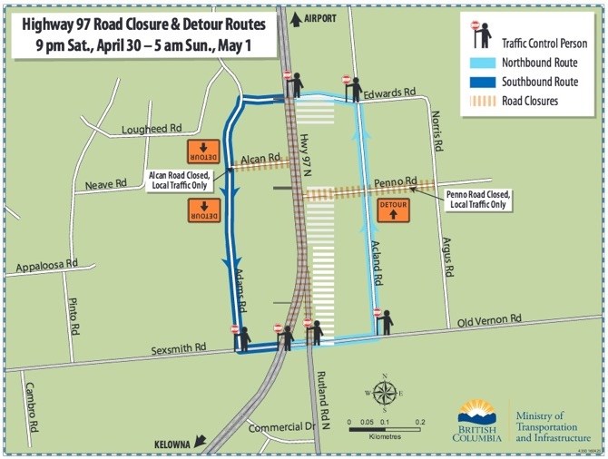 Detour map.