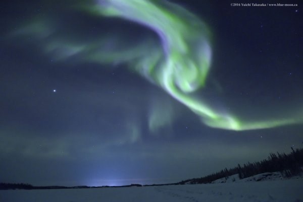 Aurora over Walsh Lake, Yellowknife. 