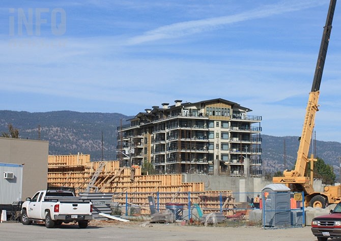 Starline Enterprises' Skaha Lake Road development is underway with a phase one 12 storey condominium block.