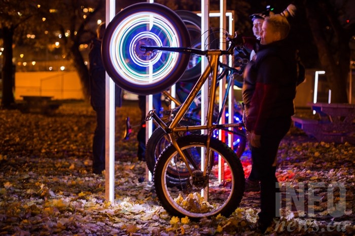 Luminocity, the popular outdoor art exhibition put on by the Kamloops Art Gallery brought in excited viewers on foot, and by bike. 