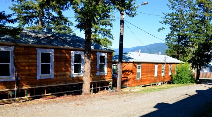 Barracks under construction during the fall of 2015. 