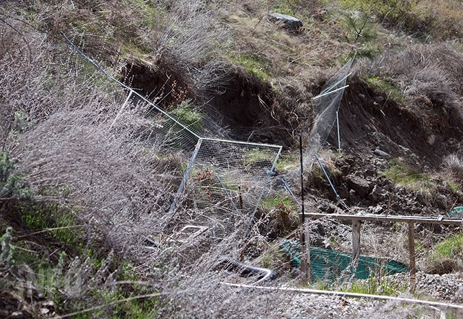 Armour's neighbour's property to the south and downstream recently had part of the bank collapse.