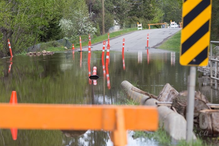 Barnhartvale Road is closed due to complete washout. 