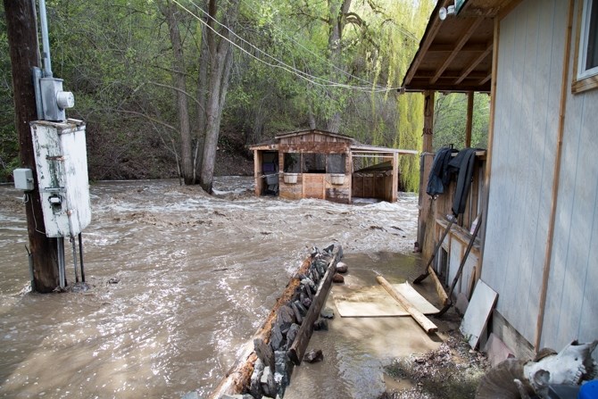 This property on Lazy Acres Road in Cherry Creek was evacuated on Friday, May 5. 