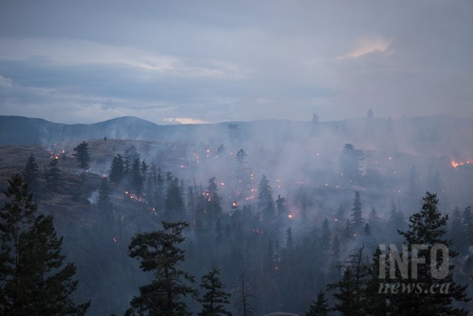 The Dew Drop Trail fire west of Kamloops has now been mapped at 156 hectares. Fire officials say progress has been made toward containment.