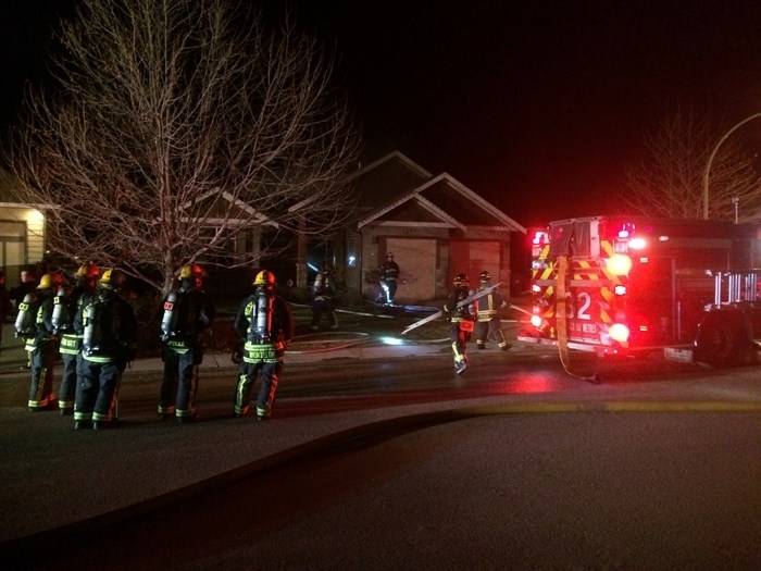 An arsonist targeted this home on Peak Point Drive in West Kelowna this year. 