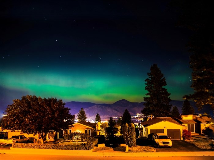 Photographer Hoang Vu was able to capture the aurora borealis in the Kamloops sky on Sept. 27, 2017.