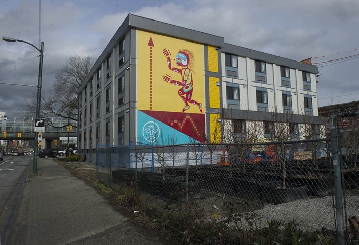 Vancouver’s first modular housing project was officially opened Thursday, February 16, 2017 by mayor Gregor Robertson, Minister of Families, Children and Social Development for Canada Jean-Yves Duclos and Vancouver Affordable Housing Agency CEO Luke Harrison, at 220 Terminal Avenue. The affordable rental housing project is the first of many that are planned for Vancouver. 