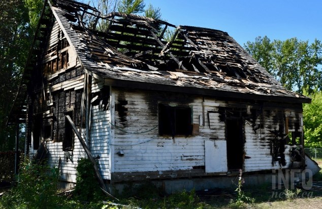 The remains of the Fleming house in Kelowna, July 5, 2018.