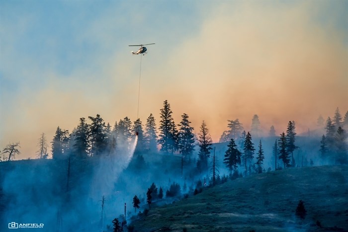 East Shuswap Road wildfire in Kamloops, Friday, July 13, 2018.