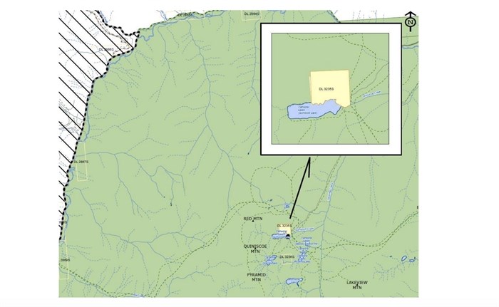 A map of the affected area. 