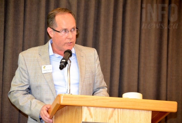 Darrin Taylor speaks at a town hall meeting hosted by the Activate Safety Task ForceApril 5, 2018. 