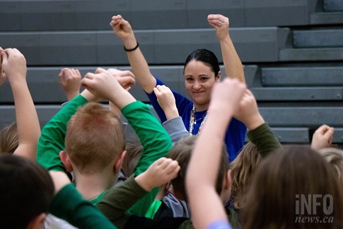 Carmelina Woods is one of the directors of the show. She teaches Grade One and is the choir specialist for Pod 1, grades one to three. For Woods, the most challenging thing about teaching the young age group is keeping them engaged. 