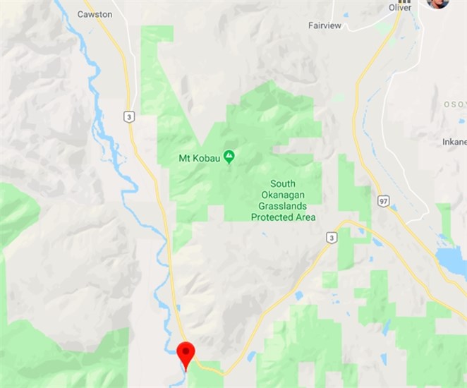 The Sumac Road wildfire is 0.2 ha in size and not expected to grow.