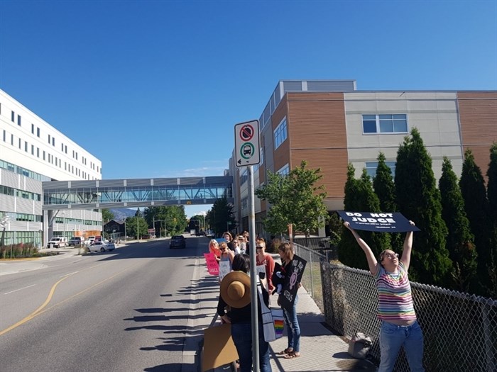 Pro choice advocates have been protesting on Tuesday. 