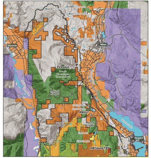 The proposed boundary of the South Okanagan-Similkameen national park reserve encompasses 273 square kilometres.