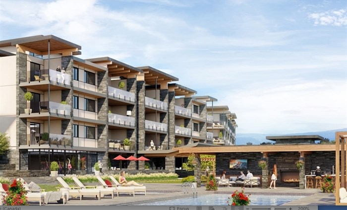 An artist's rendition of the new Ariva gated community overlooking Okanagan Lake.