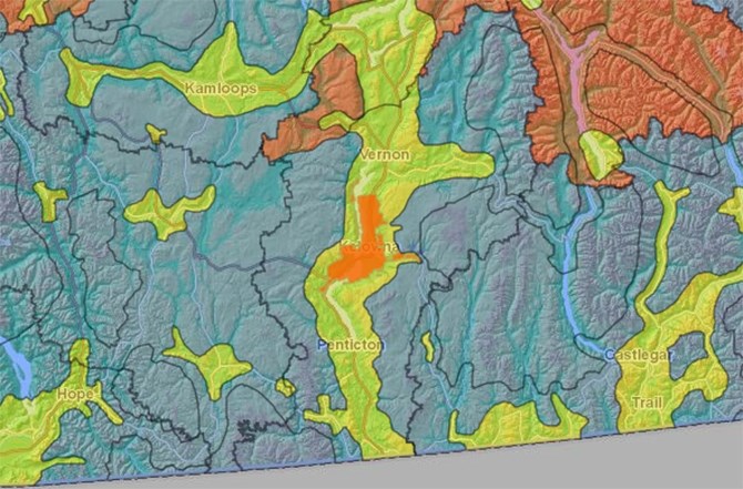 Open burning is no longer permitted in High Sensitivity zones outlined in yellow. 