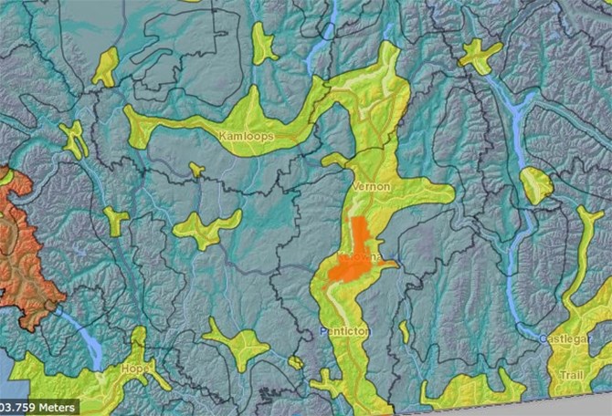 An open burning ban for smoke sensitive areas (shown in yellow) is now in effect until June 15, 2020.