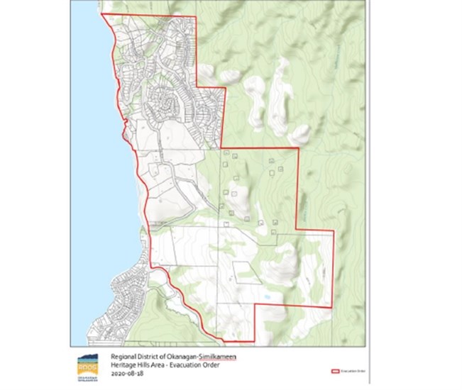 More than 300 residences in Heritage Hills are under evacuation order this afternoon.